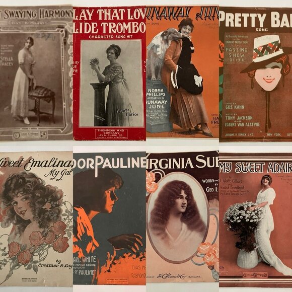 1910s Vintage Sheet Music That Swaying Harmony Play That Lovin’ Slide Trombone - Picture 1 of 16